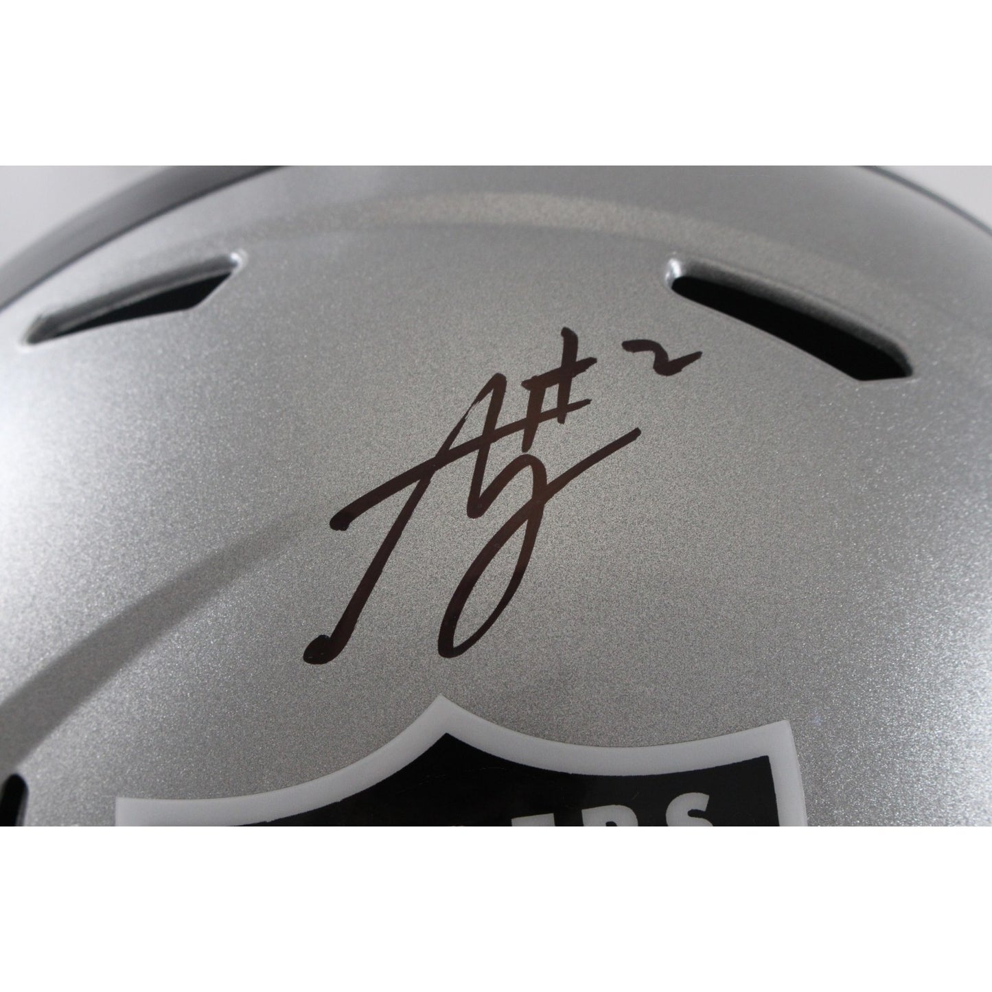 Ashton Jeanty Las Vegas Raiders Autographed Full Size Replica Helmet