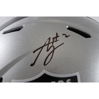 Ashton Jeanty Las Vegas Raiders Autographed Full Size Replica Helmet