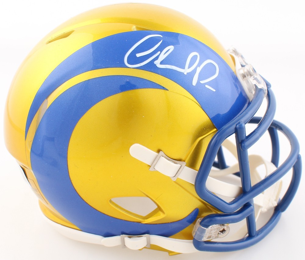 Orlando Pace Autographed Los Angeles Rams Flash Mini Helmet