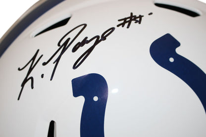 Kwity Paye Autographed Indianapolis Colts Full Size Speed Replica Helmet