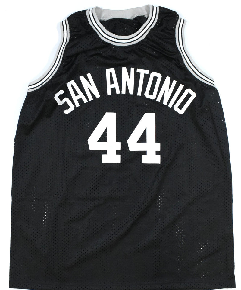 George Gervin Autographed San Antonio Spurs Style Black Custom Jersey