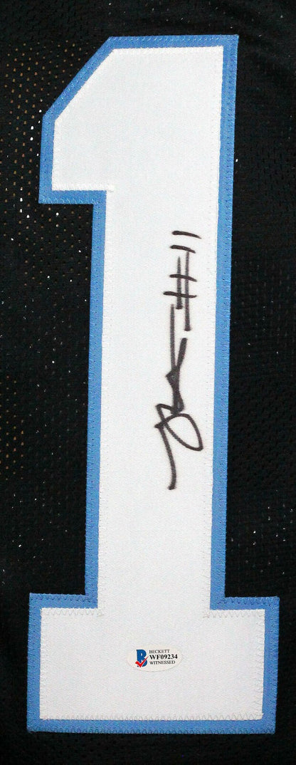 Robby Anderson Signed Black Custom Football Jersey