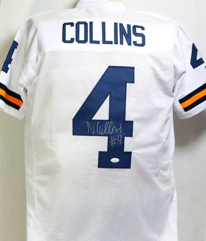Nico Collins Autographed White Custom Jersey