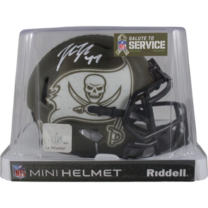 John Lynch Autographed Tampa Bay Buccaneers Salute to Service Mini Helmet
