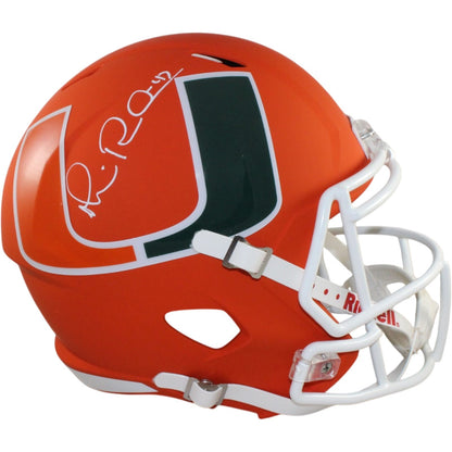 Michael Irvin Signed Miami Hurricanes Full Size AMP Helmet