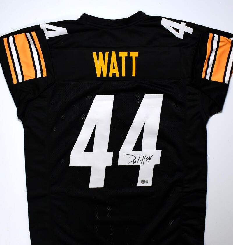 Derek Watt Autographed Black Custom Pro Style Jersey
