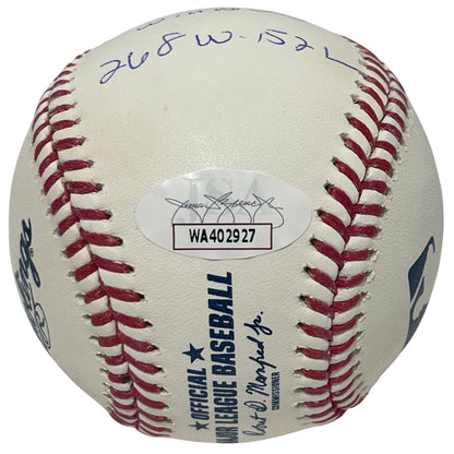 Jim Palmer Signed Baltimore Orioles ROMLB Baseball (9 Inscriptions) JSA COA