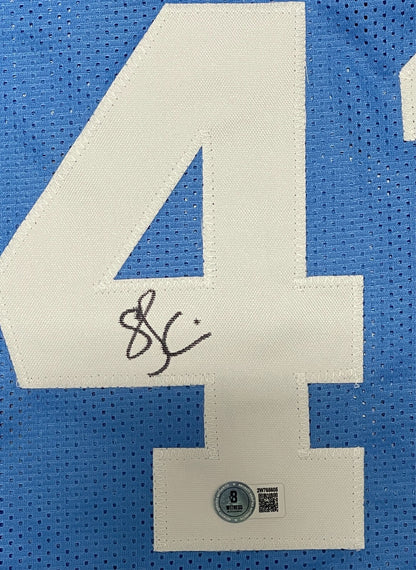 Sam Perkins Signed North Carolina Tar Heels Custom Basketball Jersey