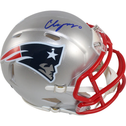 Christian Gonzalez Autographed New England Patriots Speed Mini Helmet