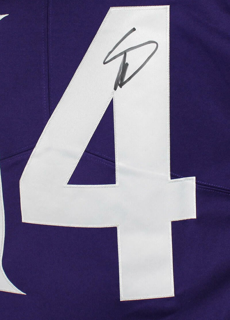 Stefon Diggs Autographed Minnesota Vikings Purple Nike Vapor Jersey