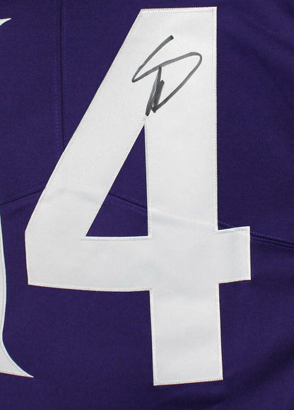 Stefon Diggs Autographed Minnesota Vikings Purple Nike Vapor Jersey