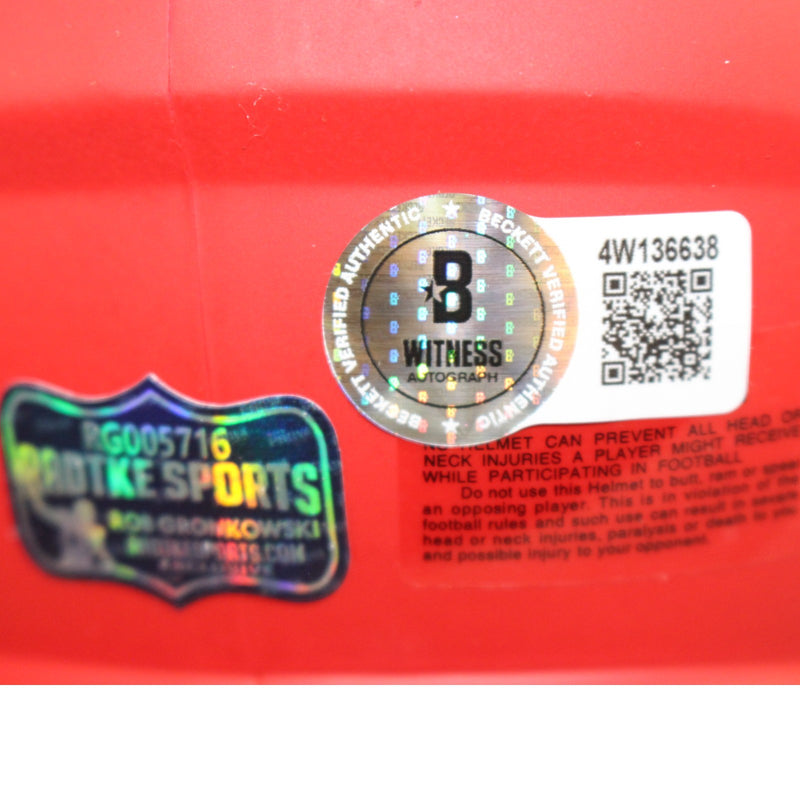 Rob Gronkowski Signed New England Patriots Rave Alternate Mini Helmet