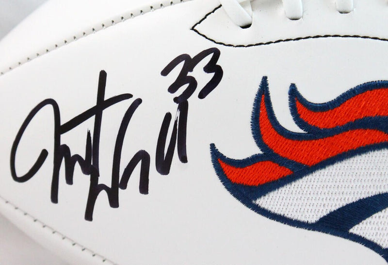 Javonte Williams Autographed Denver Broncos Wilson Logo Football