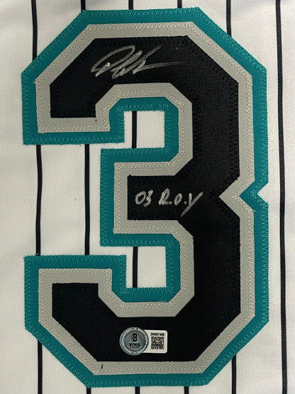 Dontrelle Willis Signed Florida Marlins Custom Jersey - 03 NL ROY BAS COA
