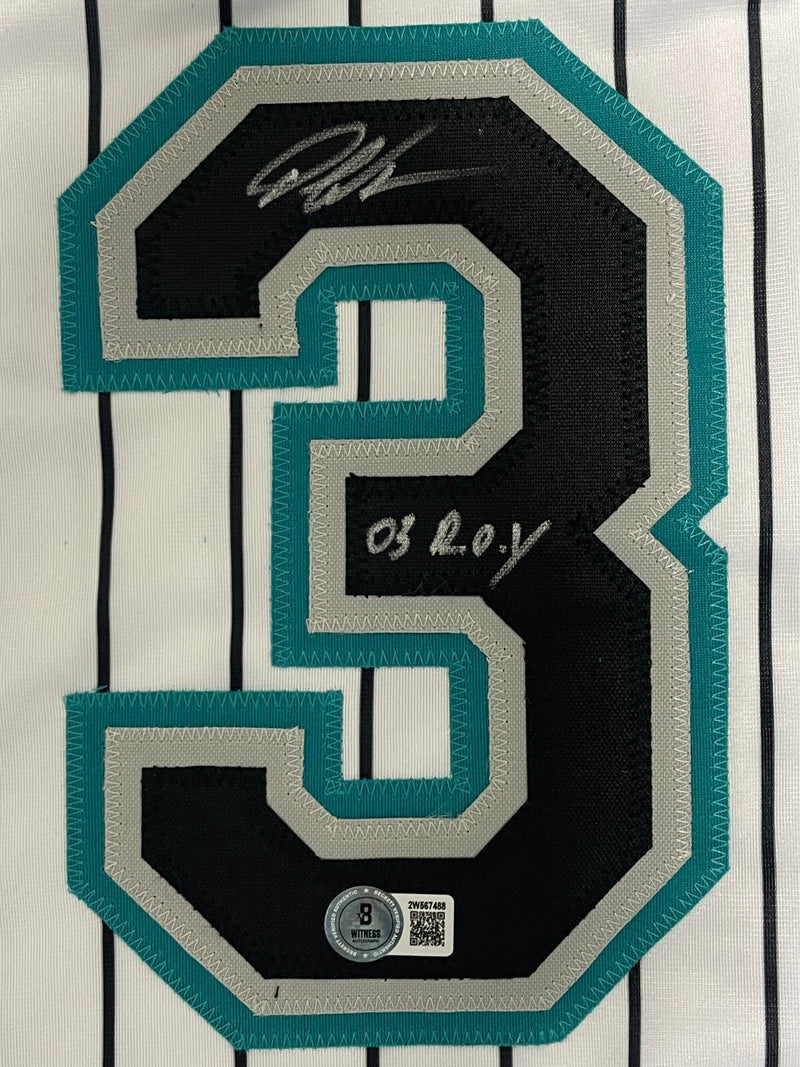 Dontrelle Willis Signed Florida Marlins Custom Jersey - 03 NL ROY BAS COA