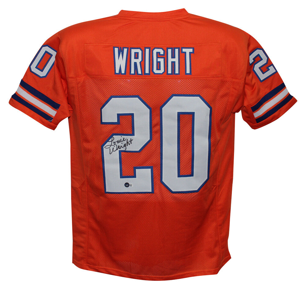Louie Wright Autographed Denver Broncos Custom Jersey - Orange XL