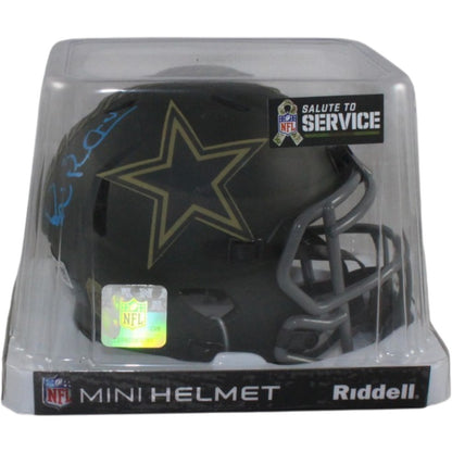 Michael Irvin Signed Dallas Cowboys 2025 Salute to Service Mini Helmet