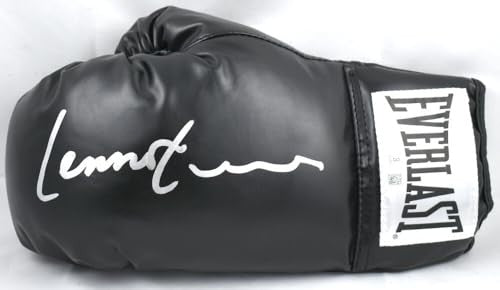 Lennox Lewis Autographed Black Everlast Boxing Glove