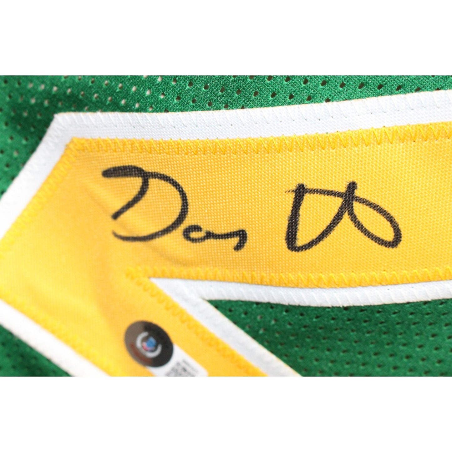 Gary Payton Autographed Seattle SuperSonics Style Green Jersey BAS