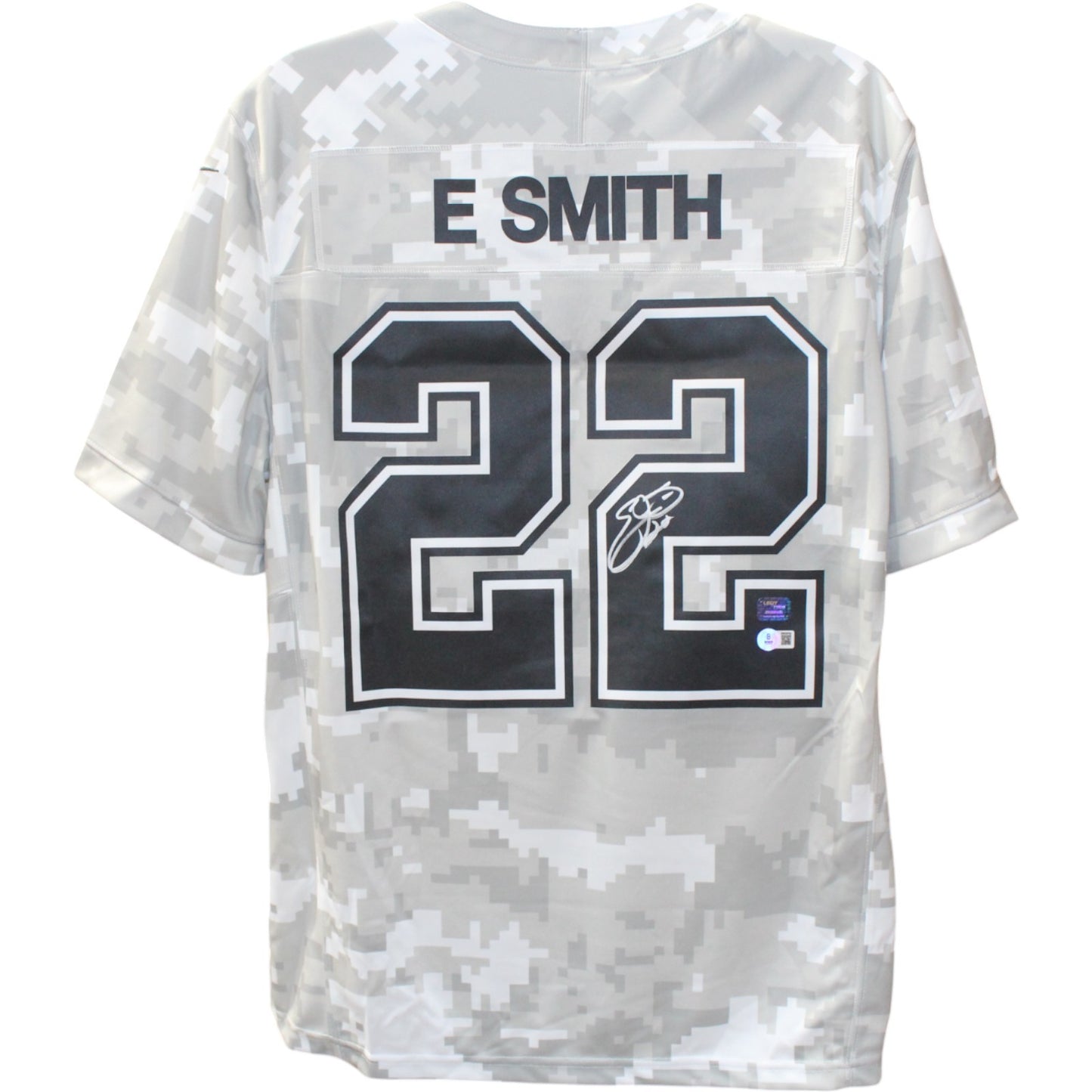 Emmitt Smith Autographed Dallas Cowboys Nike Arctic Jersey