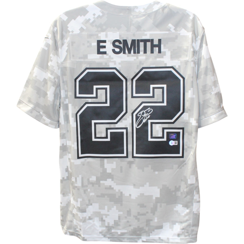 Emmitt Smith Autographed Dallas Cowboys Nike Arctic Jersey