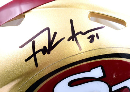 Frank Gore Signed San Francisco 49ers Speed Mini Helmet - Black