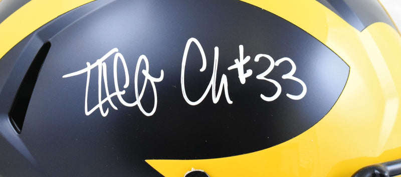 Taco Charlton Autographed Michigan Wolverines Full Size Speed Helmet
