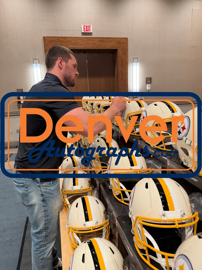 TJ Watt Signed Pittsburgh Steelers Full Size Retro Replica Helmet