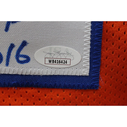 Simon Fletcher Signed Orange Pro Style Football Jersey (ROF '16)