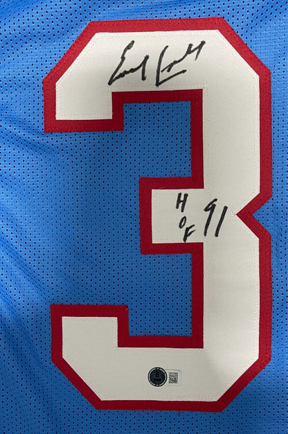 Earl Campbell Signed Houston Oilers Custom Jersey (HOF 91) BAS