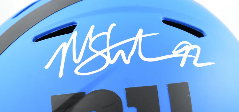 Michael Strahan Signed New York Giants Full Size Rave Speed Helmet