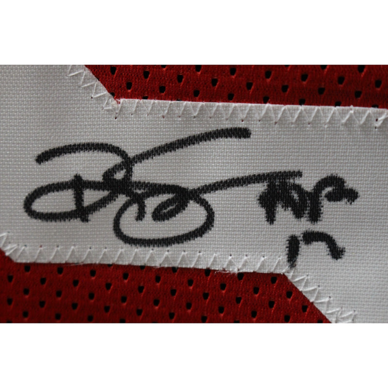 Ralph Sampson Autographed Custom Red Basketball Jersey (HOF Inscription)
