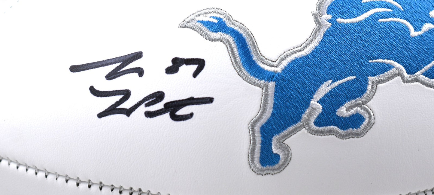 Sam LaPorta Autographed Detroit Lions Black Logo Football