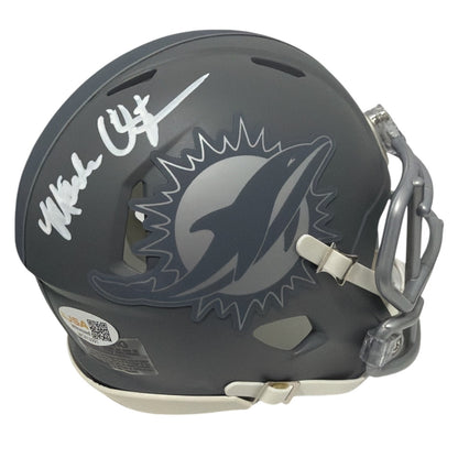 Mark Clayton Signed Miami Dolphins Slate Mini Helmet
