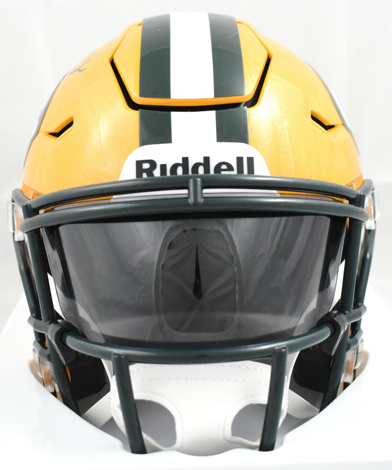Matthew Golden Signed Green Bay Packers Mid-Size SpeedFlex Helmet