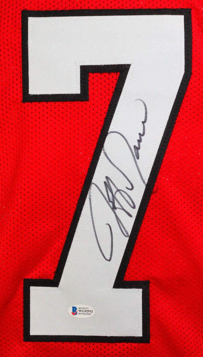 Jeff Garcia Autographed Calgary Red Custom Jersey
