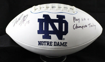 Will Fuller Signed Notre Dame Fighting Irish Logo Football
