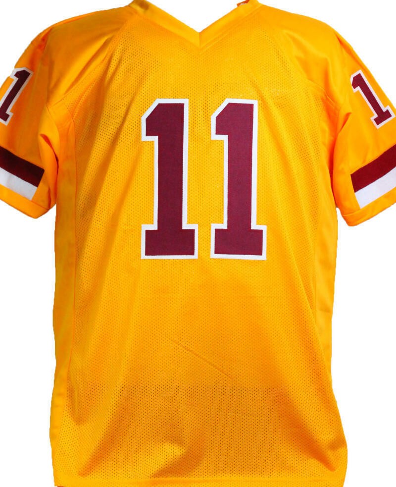 Alex Smith Autographed Yellow Custom Football Jersey