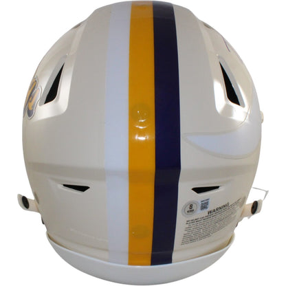 Randy Moss Autographed Minnesota Vikings Full Size SpeedFlex Retro Helmet