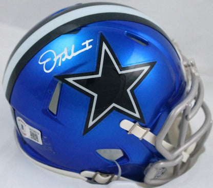 Jalen Tolbert Signed Dallas Cowboys Flash Speed Mini Helmet