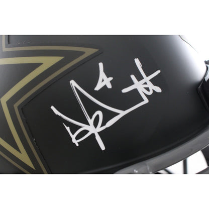 Dak Prescott Dallas Cowboys Autographed 2025 Salute to Service Full Size Helmet