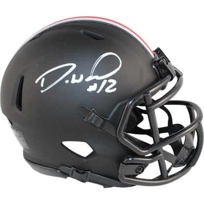 Denzel Ward Signed Ohio State Buckeyes Eclipse Mini Helmet JSA