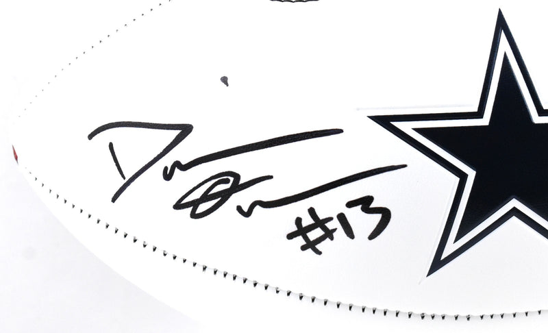 DeMarvion Overshown Autographed Dallas Cowboys Logo Football