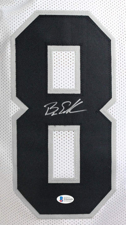 Bryan Edwards Autographed White Custom Football Jersey
