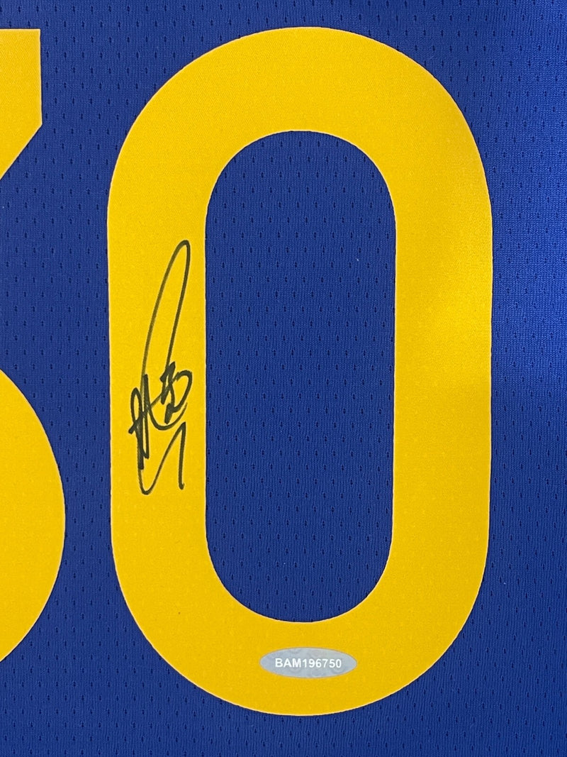 Stephen Curry Signed Golden State Warriors Blue Nike Swingman Jersey UDA