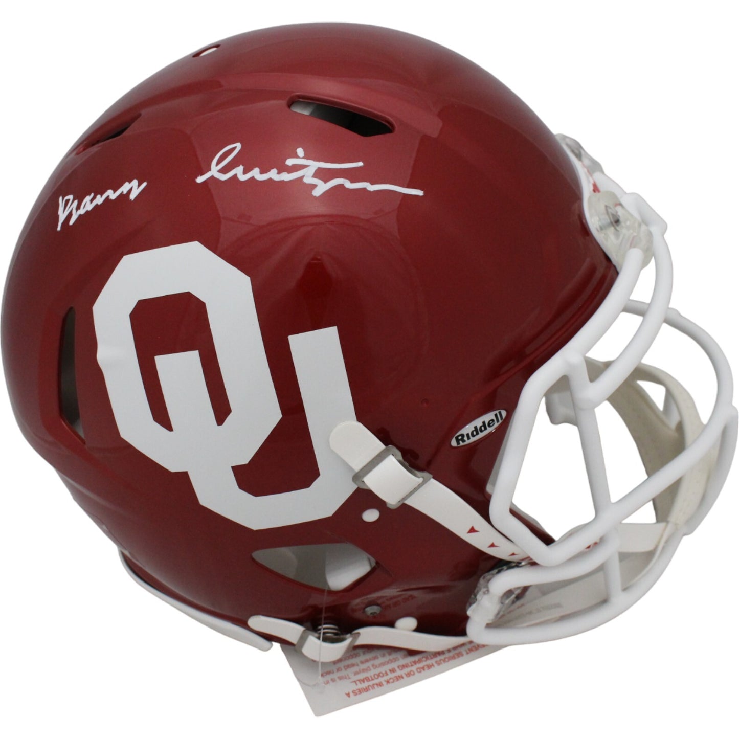 Barry Switzer Autographed Oklahoma Sooners Full Size Speed Authentic Helmet