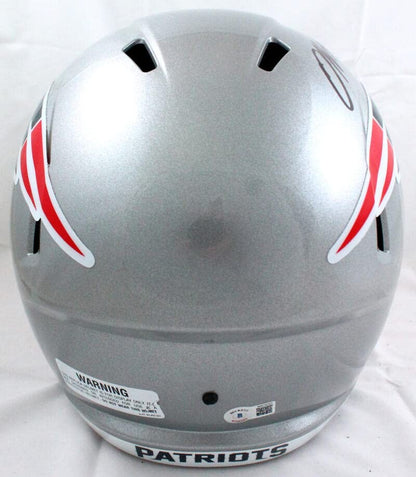 Damien Harris Signed New England Patriots Full Size Speed Helmet