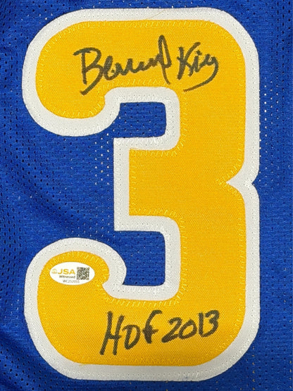Bernard King Signed Golden State Warriors Custom Jersey JSA HOF 2013