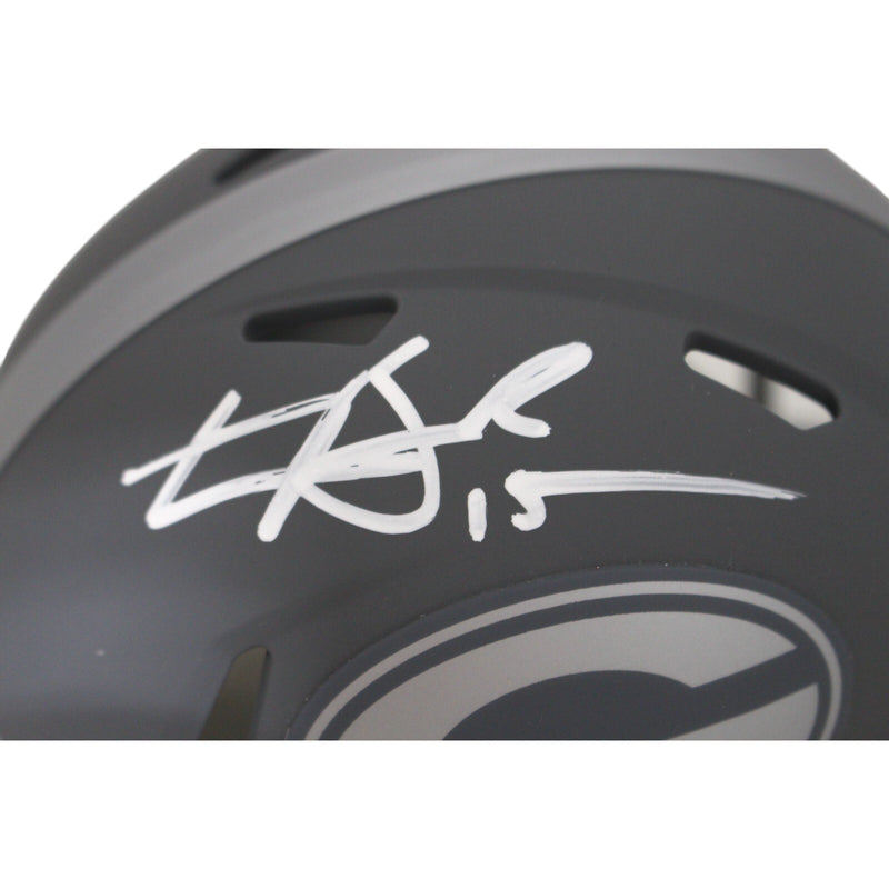 Carson Beck Autographed Georgia Bulldogs Slate Speed Mini Helmet