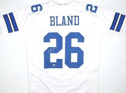 DaRon Bland Autographed Custom White Jersey